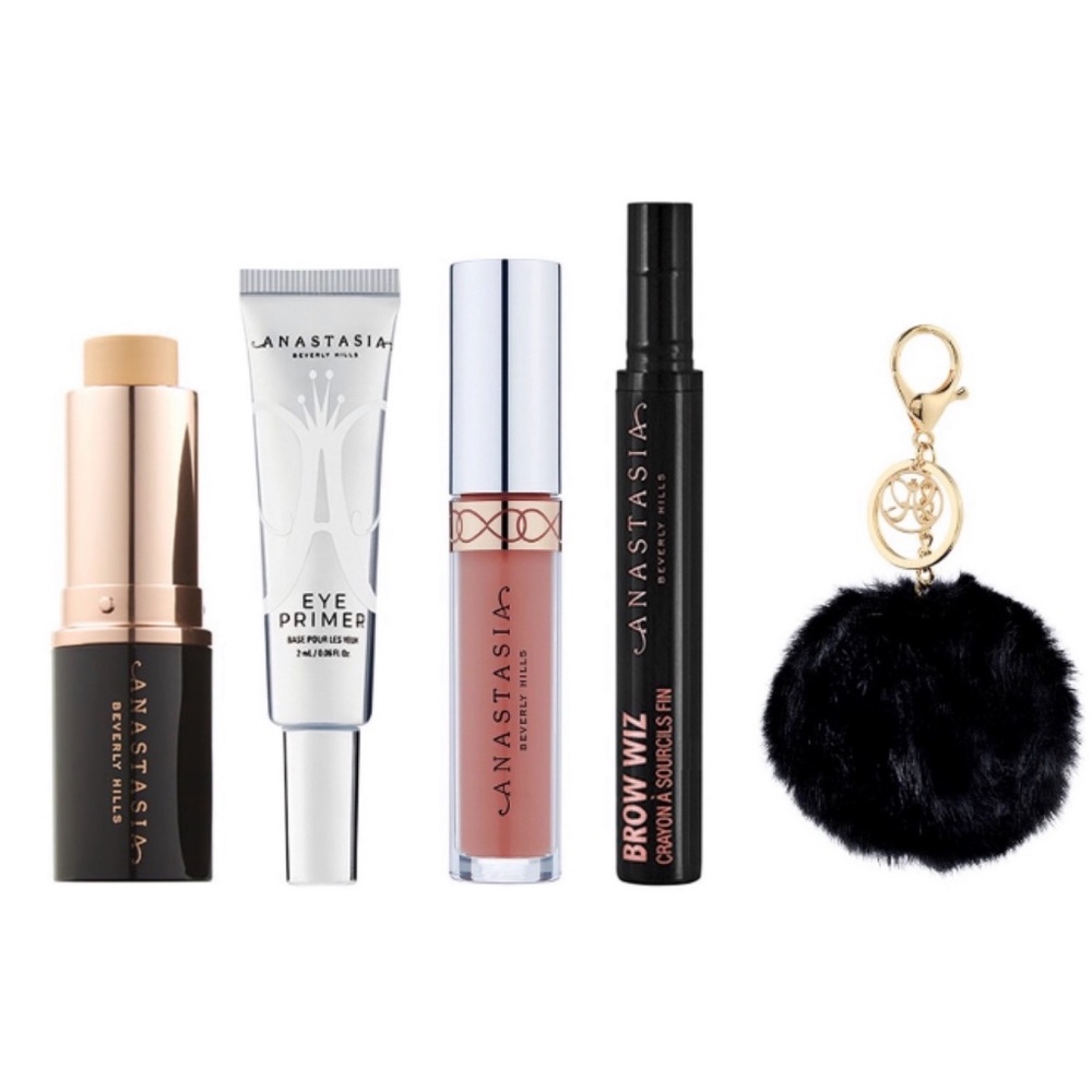Anastasia I I Lip Gloss Primer Brow Wiz Key Chain